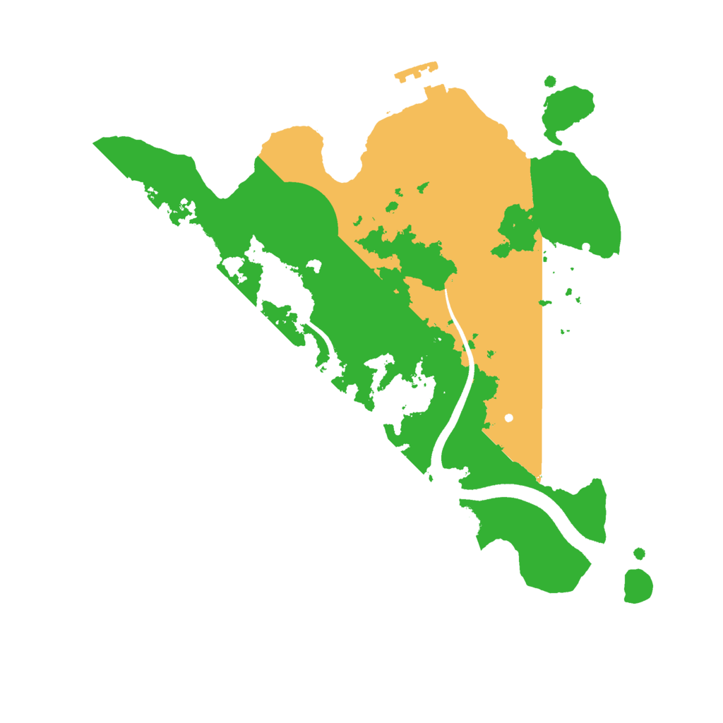 Biome Rust Map: Procedural Map, Size: 2500, Seed: 2000204