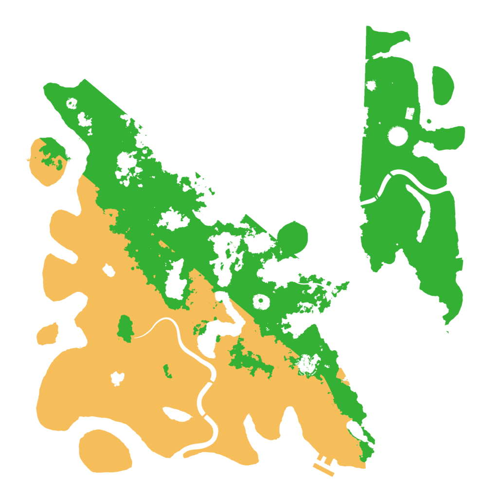 Biome Rust Map: Procedural Map, Size: 4500, Seed: 224600714