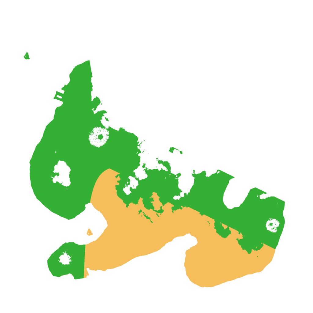 Biome Rust Map: Procedural Map, Size: 2400, Seed: 1852179607