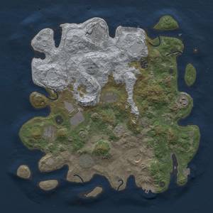 Thumbnail Rust Map: Procedural Map, Size: 3800, Seed: 1962480816, 17 Monuments