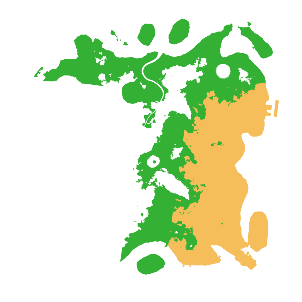 Biome Rust Map: Procedural Map, Size: 3700, Seed: 594256583