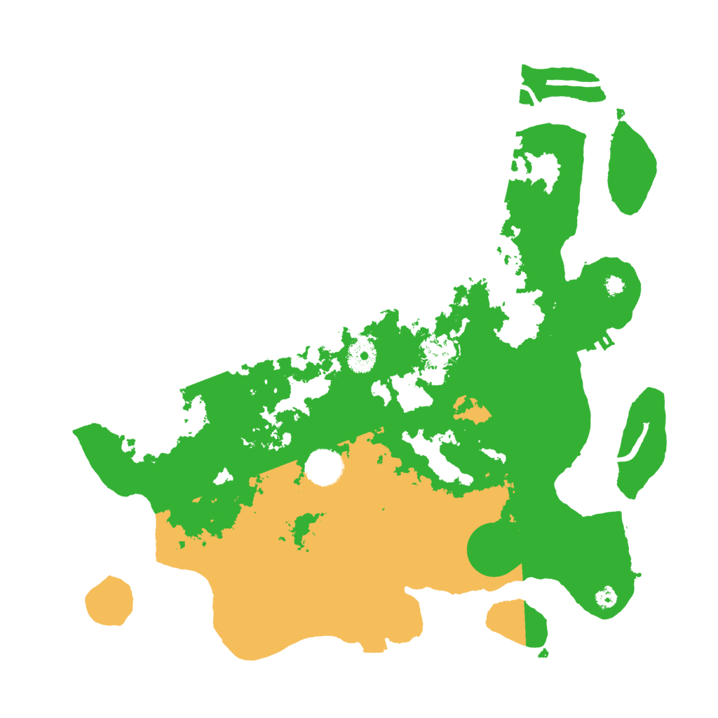Biome Rust Map: Procedural Map, Size: 3500, Seed: 101475092