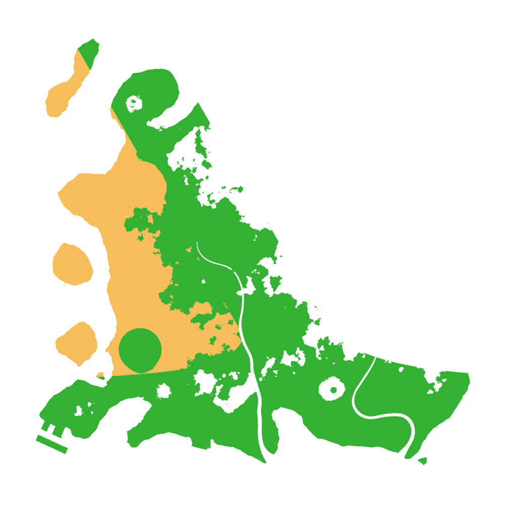 Biome Rust Map: Procedural Map, Size: 3200, Seed: 123