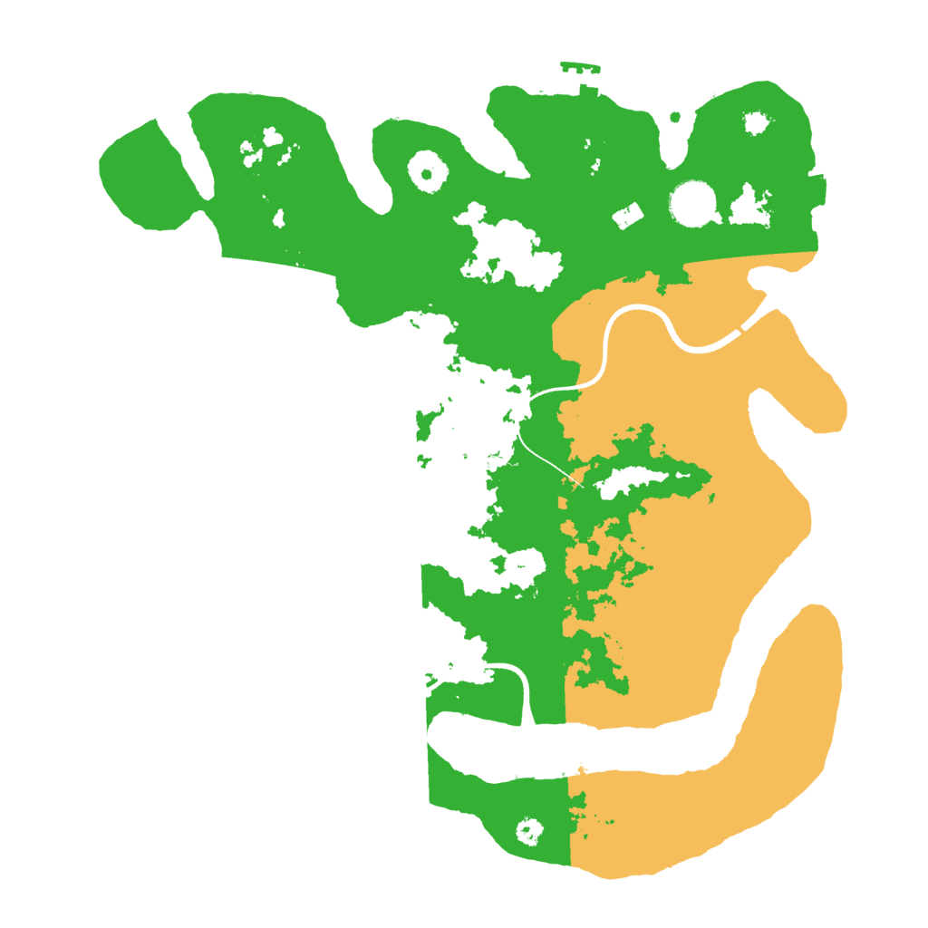 Biome Rust Map: Procedural Map, Size: 3500, Seed: 716119467