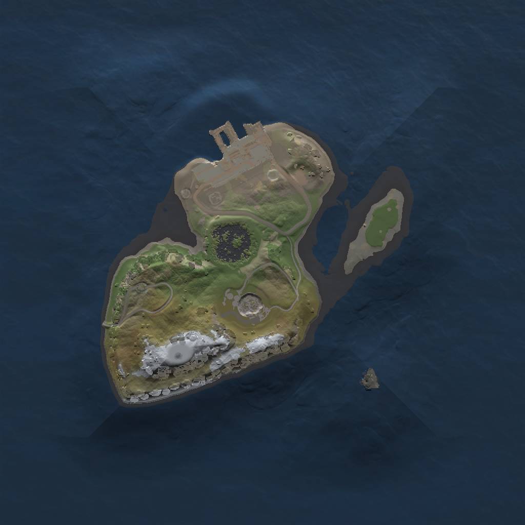 Rust Map: Procedural Map, Size: 1396, Seed: 1625234, 5 Monuments