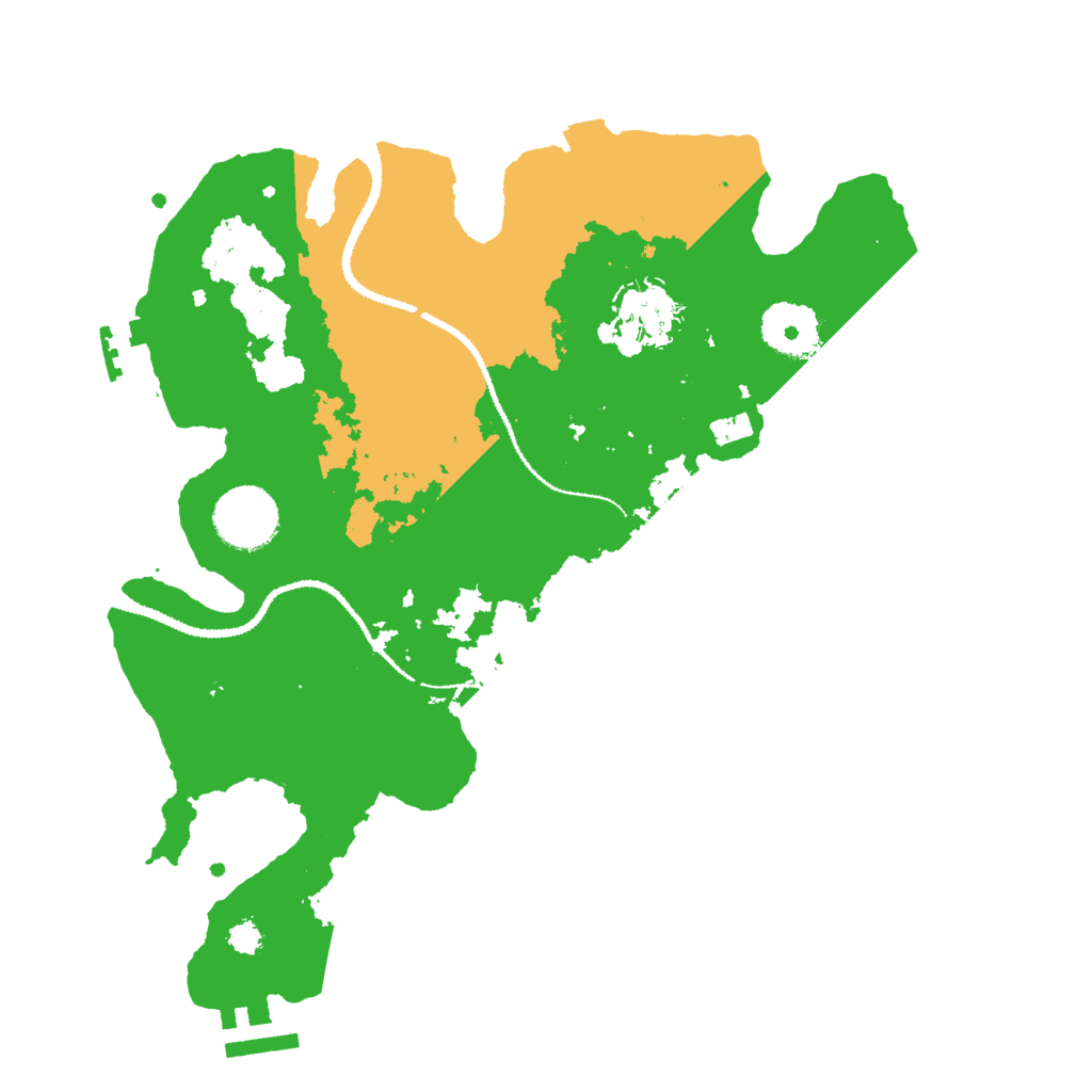 Biome Rust Map: Procedural Map, Size: 3000, Seed: 1685848158