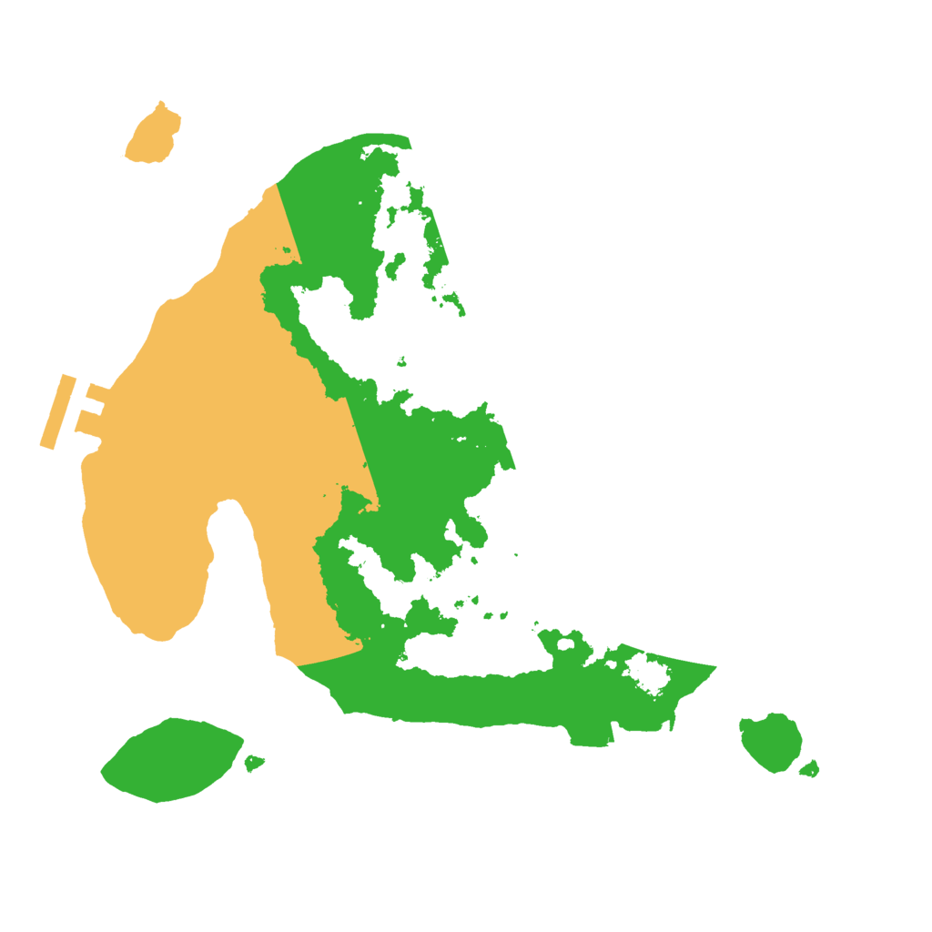 Biome Rust Map: Procedural Map, Size: 2500, Seed: 153083478