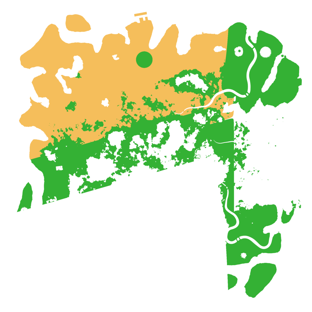 Biome Rust Map: Procedural Map, Size: 5000, Seed: 1211633242