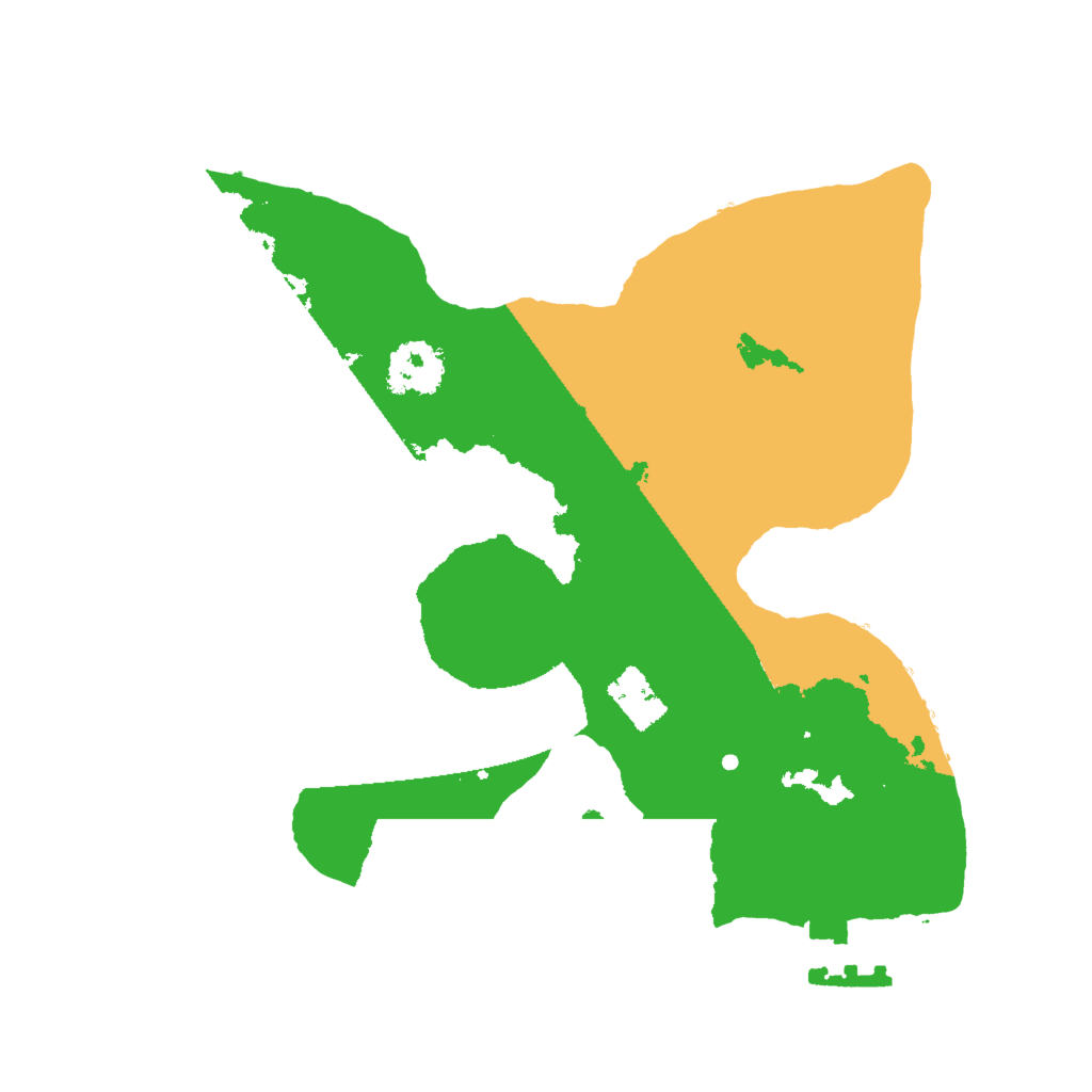 Biome Rust Map: Procedural Map, Size: 2000, Seed: 1107223329