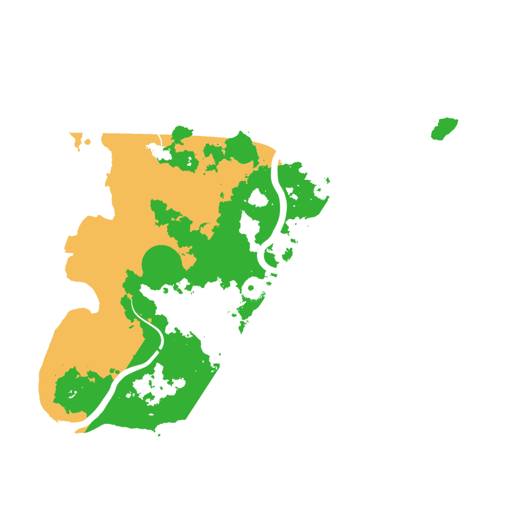 Biome Rust Map: Procedural Map, Size: 3500, Seed: 1129886158