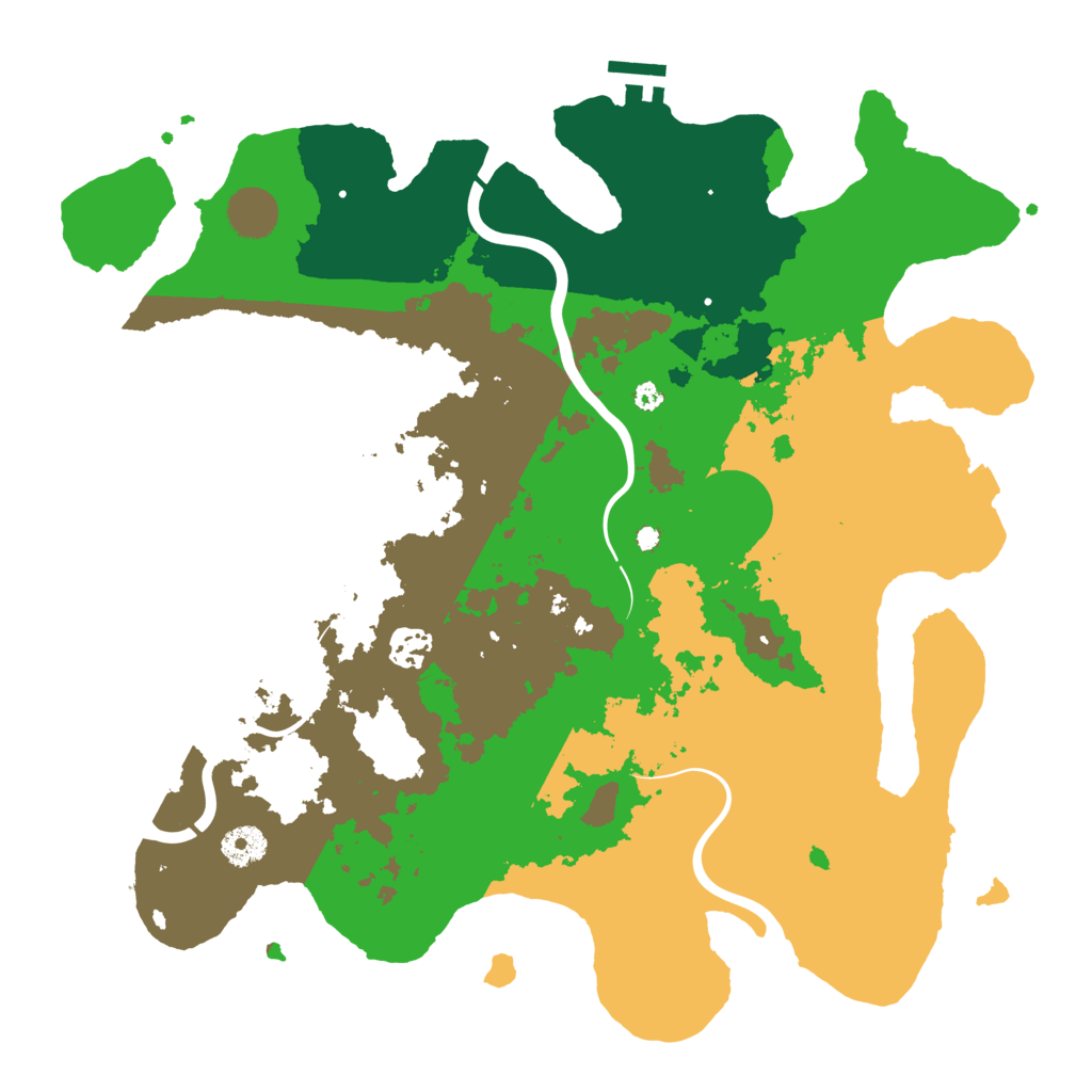 Biome Rust Map: Procedural Map, Size: 3800, Seed: 379683061