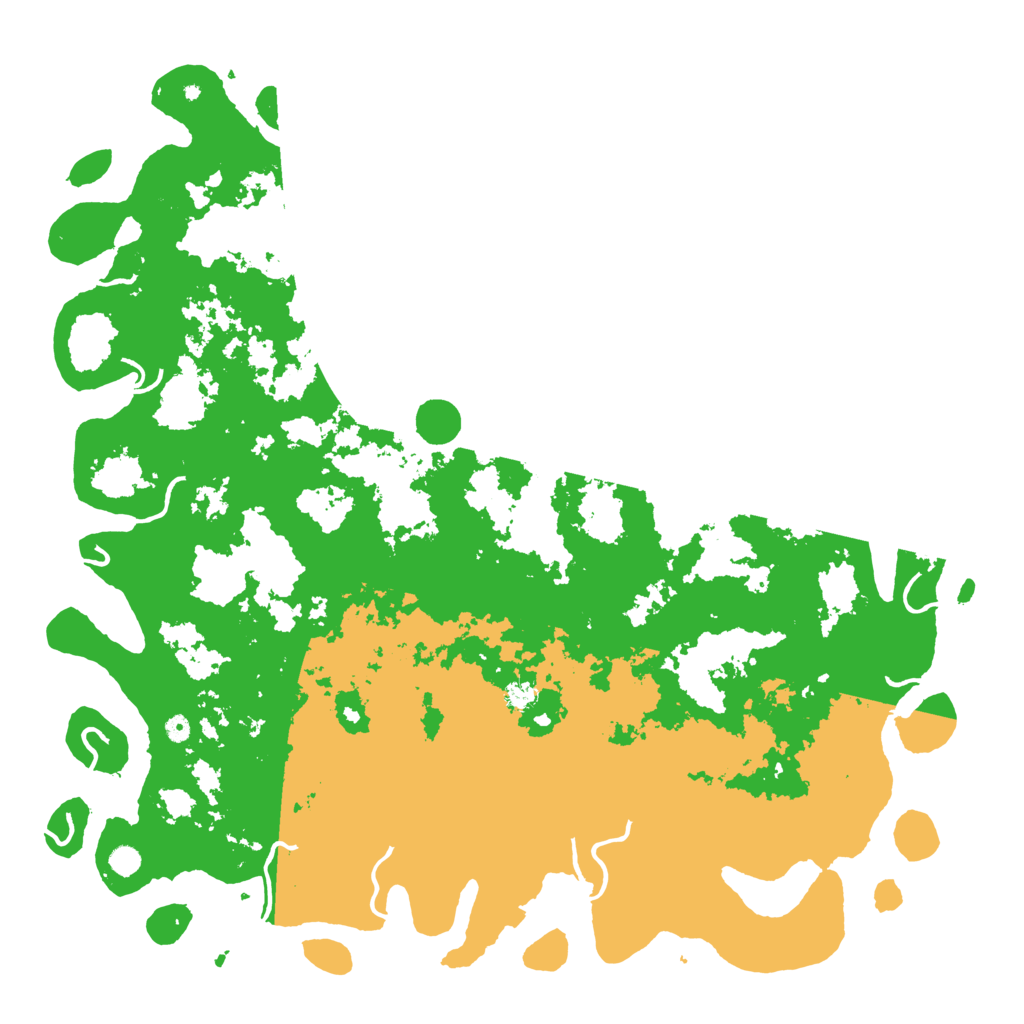 Biome Rust Map: Procedural Map, Size: 6000, Seed: 94744406