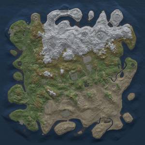 Thumbnail Rust Map: Procedural Map, Size: 4500, Seed: 2101966714, 19 Monuments