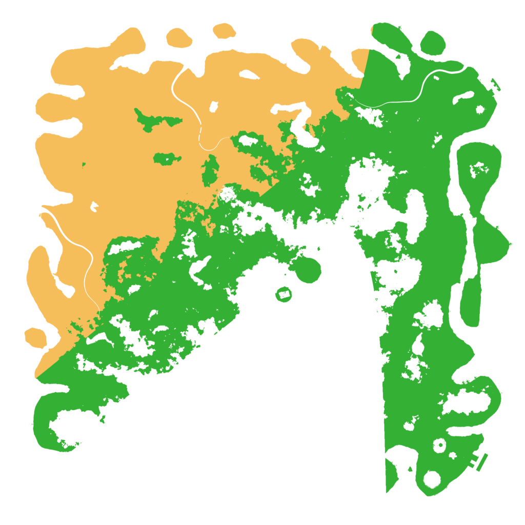 Biome Rust Map: Procedural Map, Size: 5555, Seed: 1145101473
