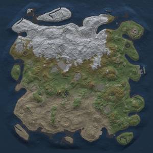 Thumbnail Rust Map: Procedural Map, Size: 4500, Seed: 97200, 19 Monuments