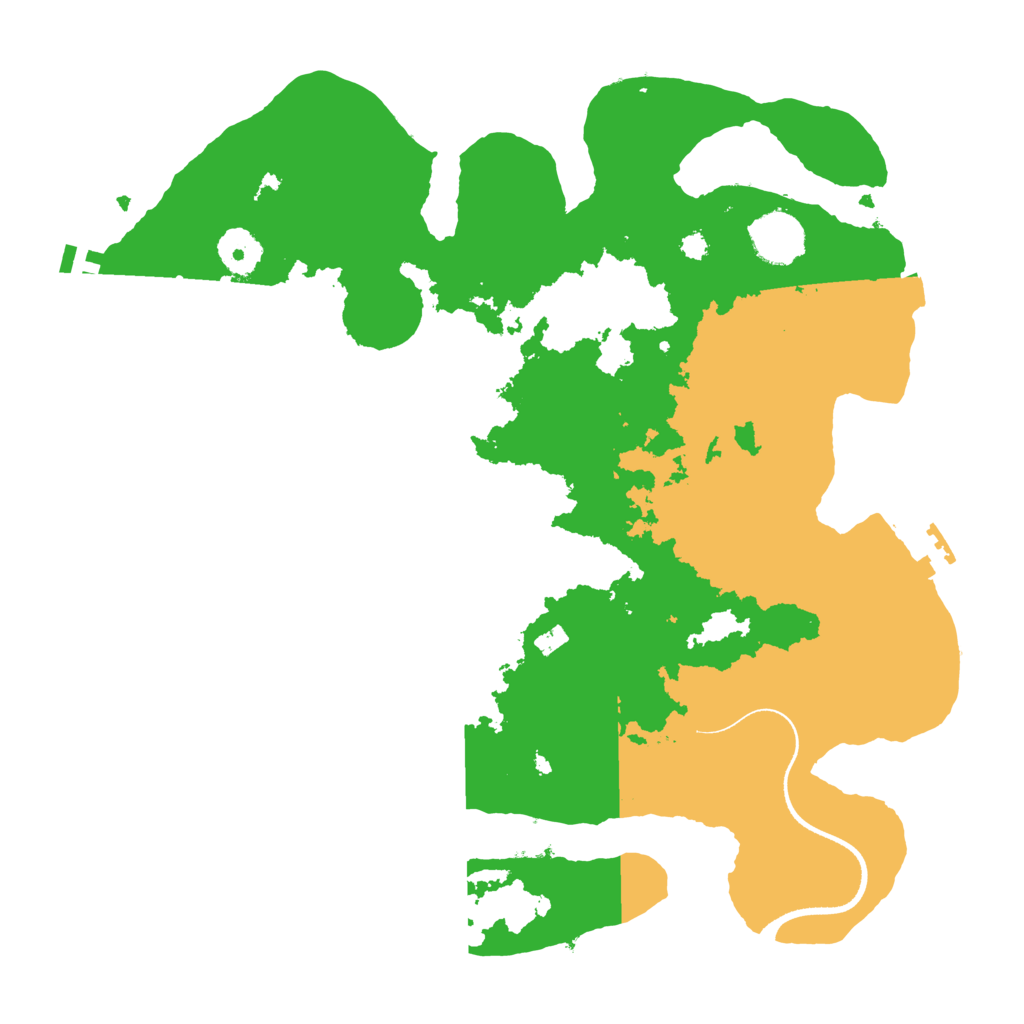 Biome Rust Map: Procedural Map, Size: 3500, Seed: 387529585