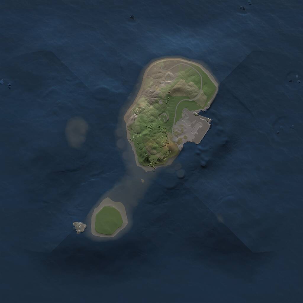 Rust Map: Procedural Map, Size: 1250, Seed: 565632, 1 Monuments