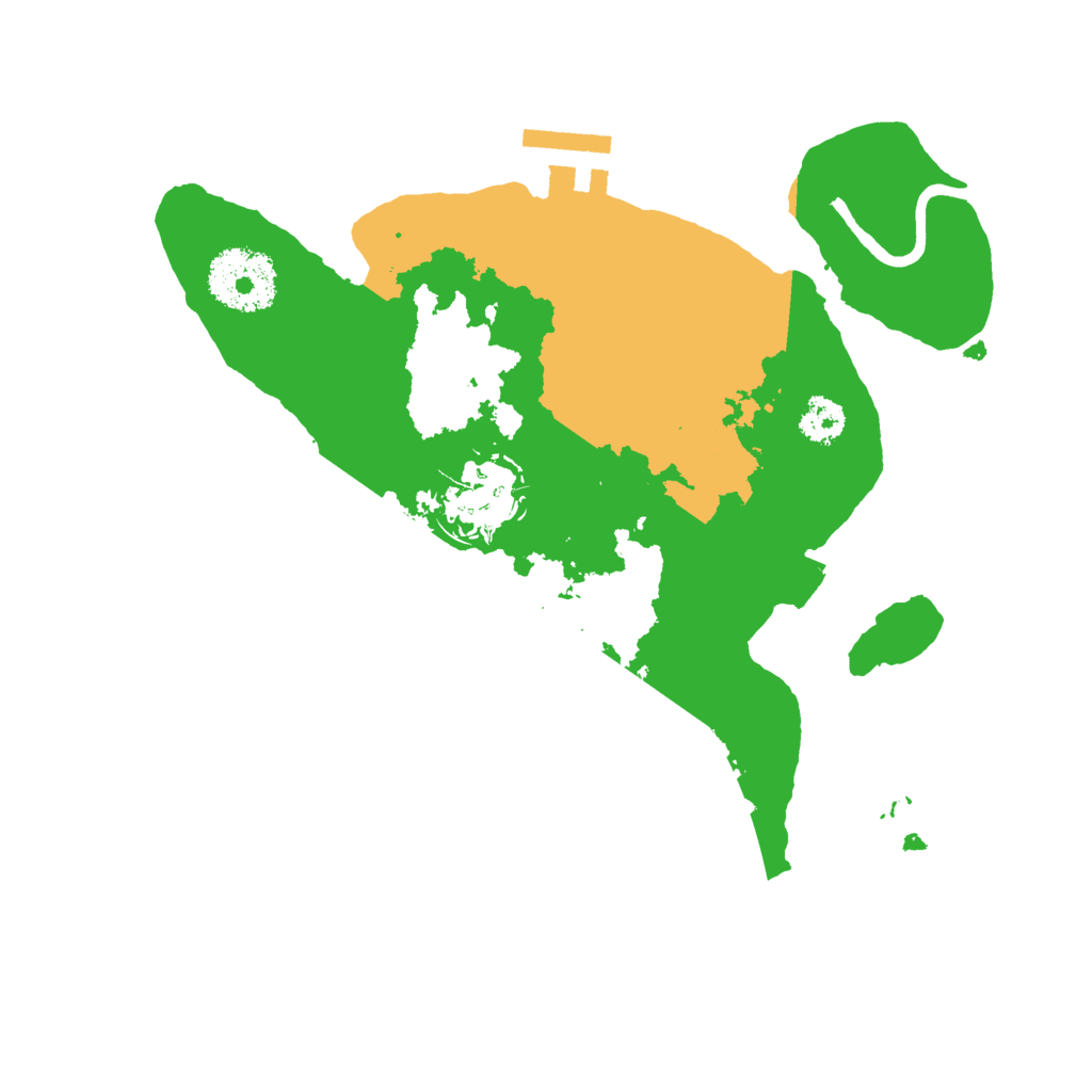 Biome Rust Map: Procedural Map, Size: 2500, Seed: 325328