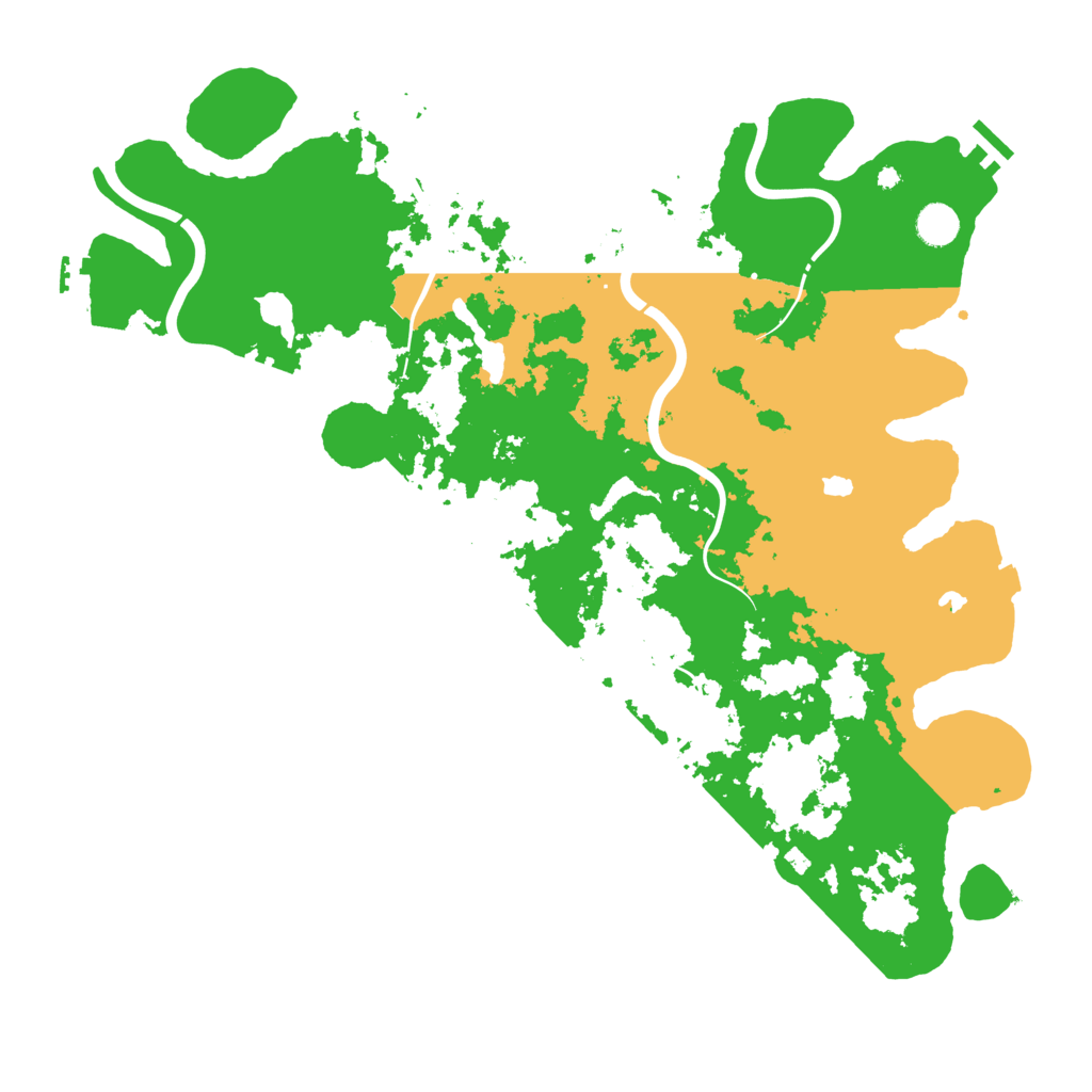 Biome Rust Map: Procedural Map, Size: 4500, Seed: 168554868