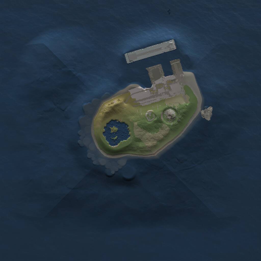 Rust Map: Procedural Map, Size: 1024, Seed: 92663471, 2 Monuments