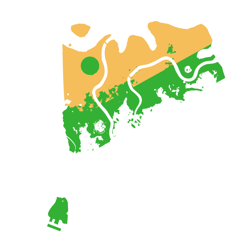 Biome Rust Map: Procedural Map, Size: 3500, Seed: 33752887