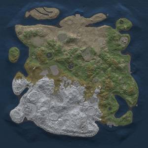 Thumbnail Rust Map: Procedural Map, Size: 3750, Seed: 1708920171, 18 Monuments