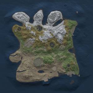 Thumbnail Rust Map: Procedural Map, Size: 2650, Seed: 1076839769, 11 Monuments