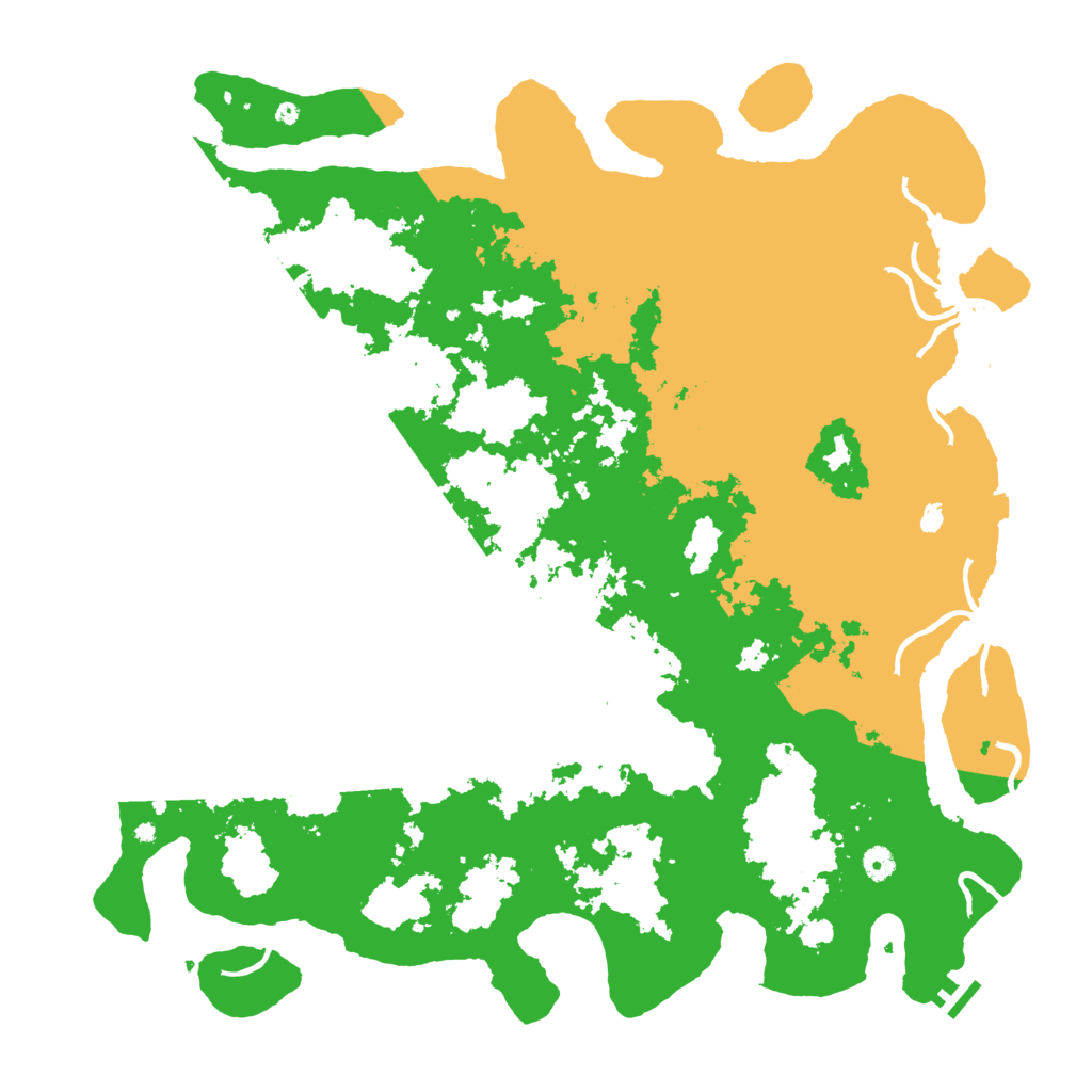 Biome Rust Map: Procedural Map, Size: 5000, Seed: 19779278