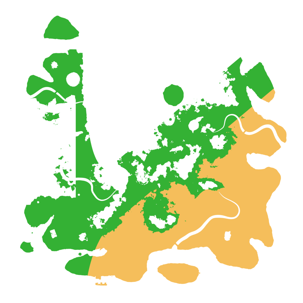 Biome Rust Map: Procedural Map, Size: 4000, Seed: 4854545