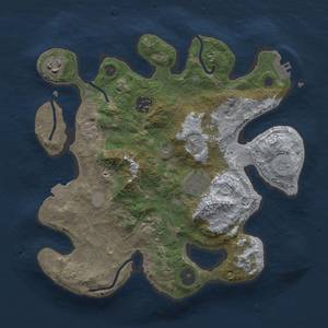 Thumbnail Rust Map: Procedural Map, Size: 3000, Seed: 612010680, 12 Monuments