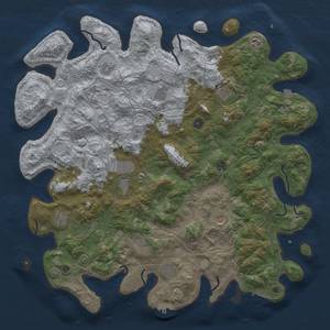 Thumbnail Rust Map: Procedural Map, Size: 4877, Seed: 8021971, 19 Monuments