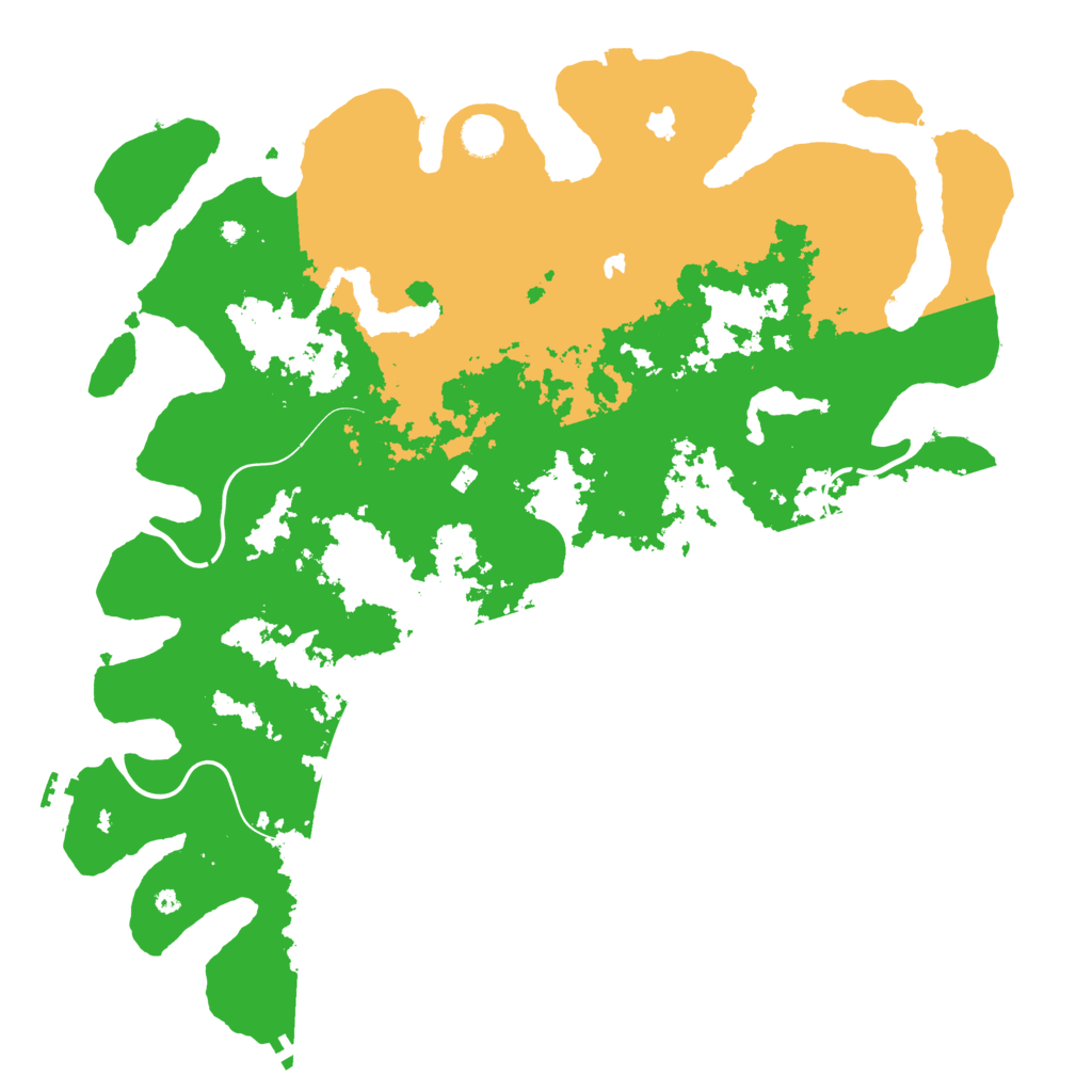 Biome Rust Map: Procedural Map, Size: 4500, Seed: 2072118557