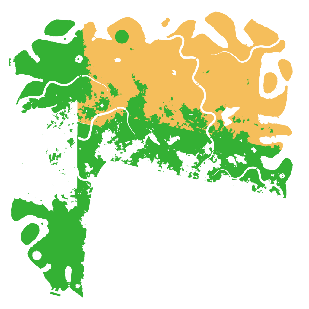Biome Rust Map: Procedural Map, Size: 6000, Seed: 1004708117