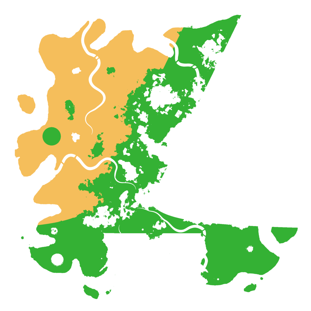 Biome Rust Map: Procedural Map, Size: 4500, Seed: 153556