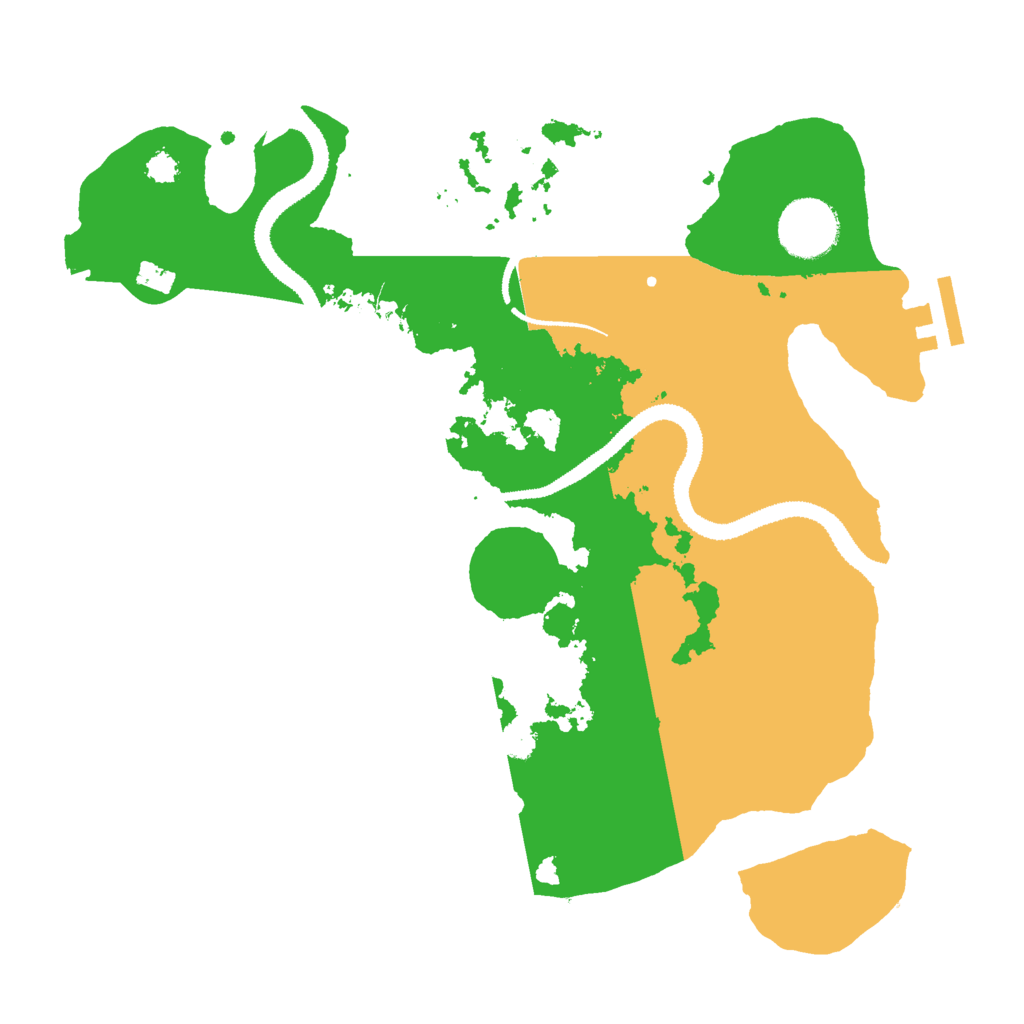 Biome Rust Map: Procedural Map, Size: 3000, Seed: 491789335