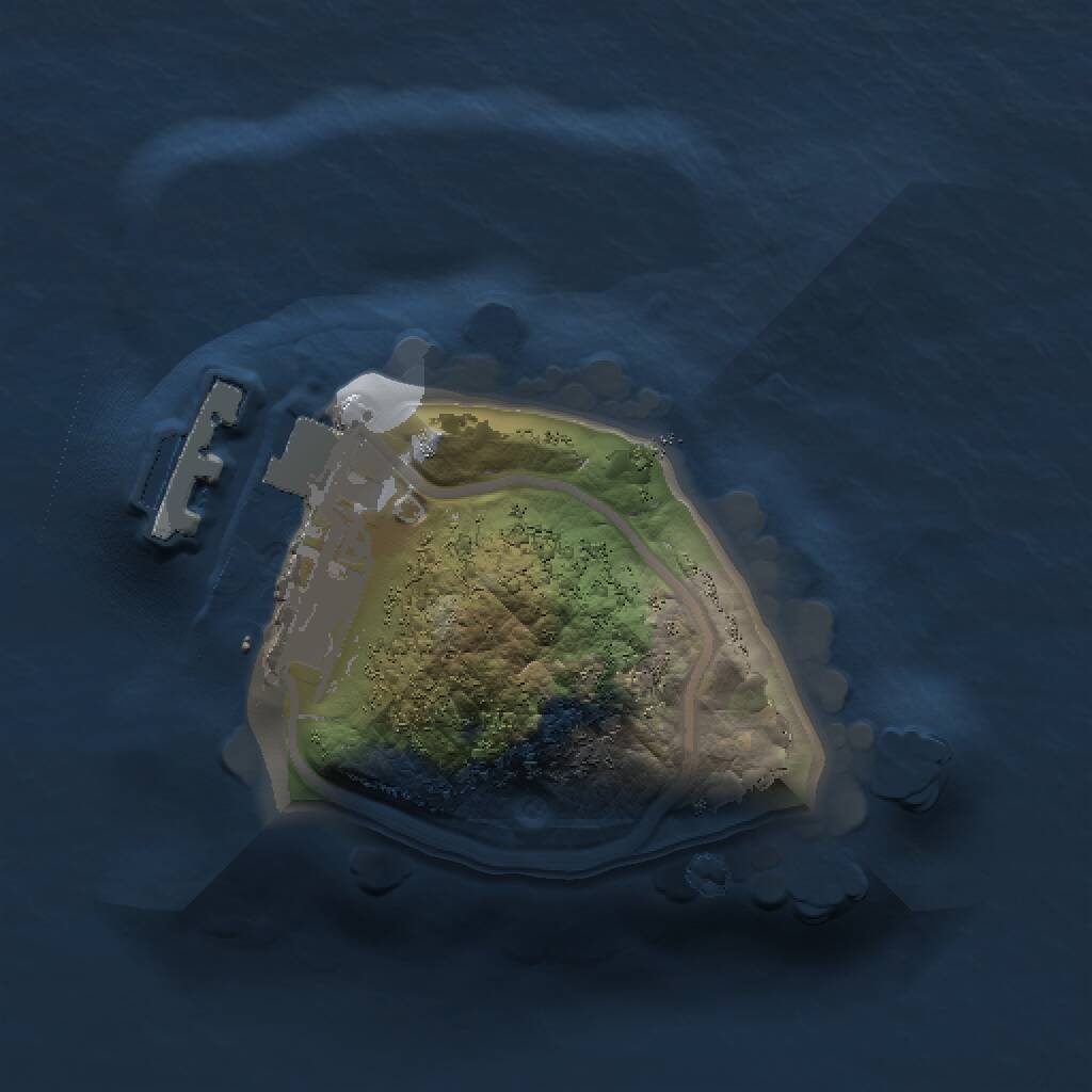 Rust Map: Procedural Map, Size: 1000, Seed: 1826242561, 2 Monuments