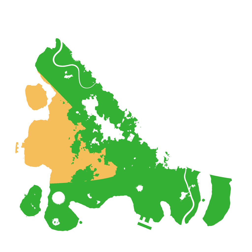 Biome Rust Map: Procedural Map, Size: 3500, Seed: 377699134