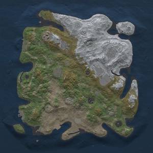 Thumbnail Rust Map: Procedural Map, Size: 3500, Seed: 456857873, 16 Monuments