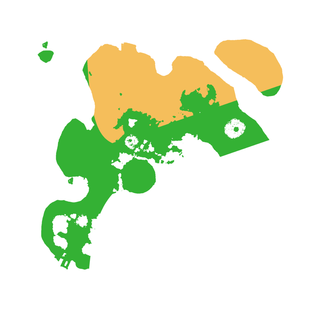 Biome Rust Map: Procedural Map, Size: 2500, Seed: 46725
