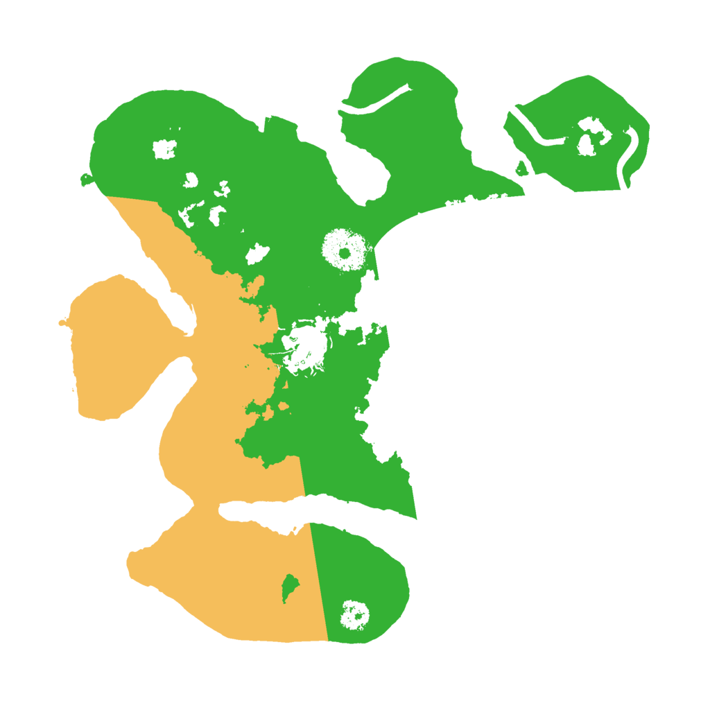 Biome Rust Map: Procedural Map, Size: 2500, Seed: 243234234