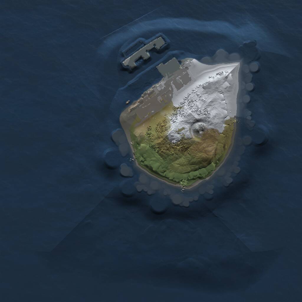 Rust Map: Procedural Map, Size: 1000, Seed: 392887325, 2 Monuments