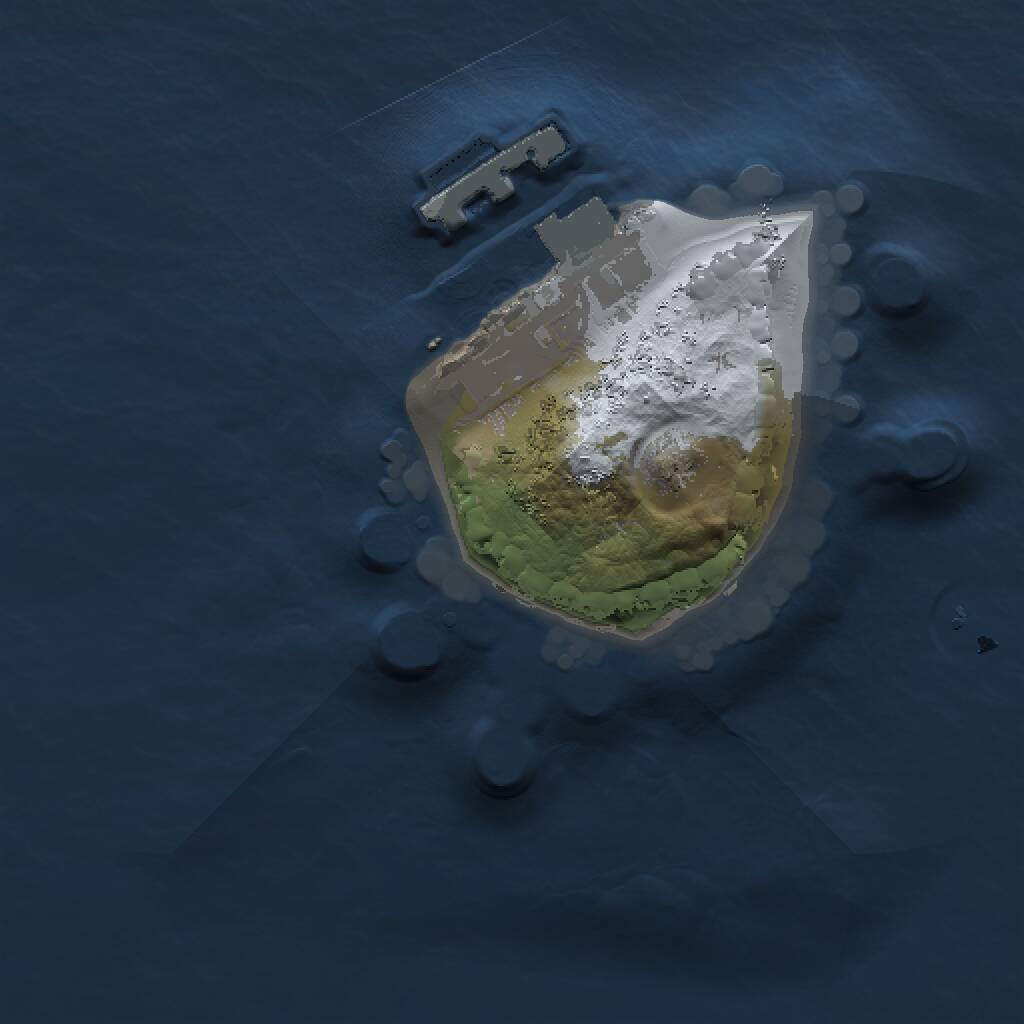 Rust Map: Procedural Map, Size: 1000, Seed: 392887325, 2 Monuments