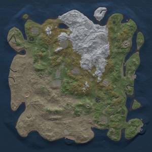 Thumbnail Rust Map: Procedural Map, Size: 4500, Seed: 82125901, 19 Monuments
