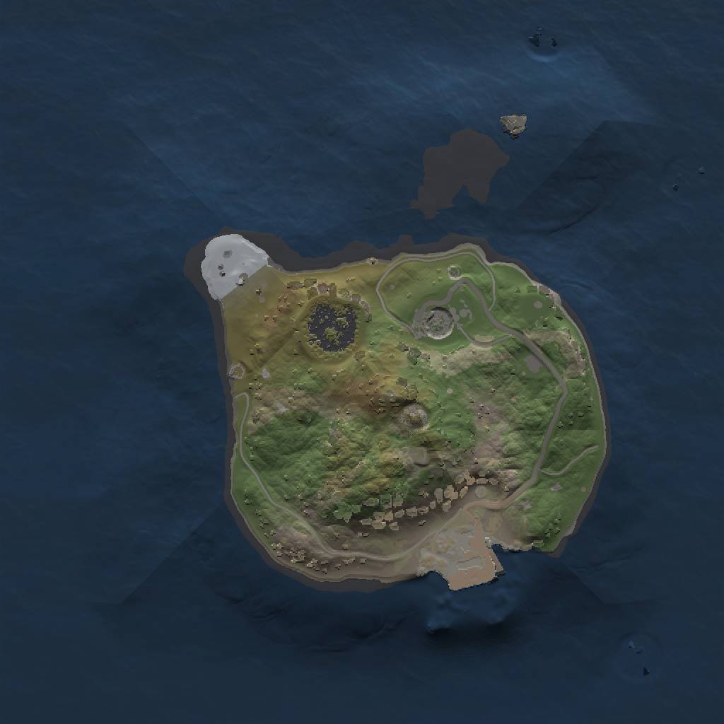 Rust Map: Procedural Map, Size: 1500, Seed: 30041981, 4 Monuments