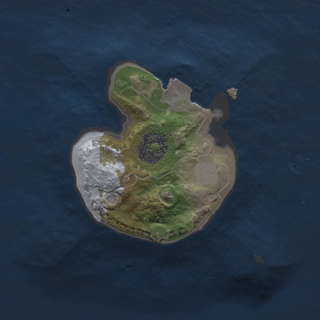 Rust Map: Procedural Map, Size: 1500, Seed: 802529992, 1 Monuments