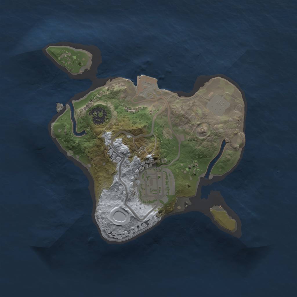 Rust Map: Procedural Map, Size: 1700, Seed: 2138707579, 4 Monuments