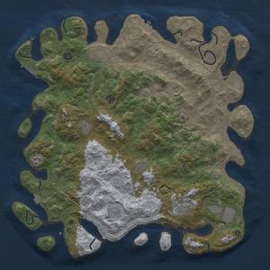 Thumbnail Rust Map: Procedural Map, Size: 4700, Seed: 215903140, 19 Monuments