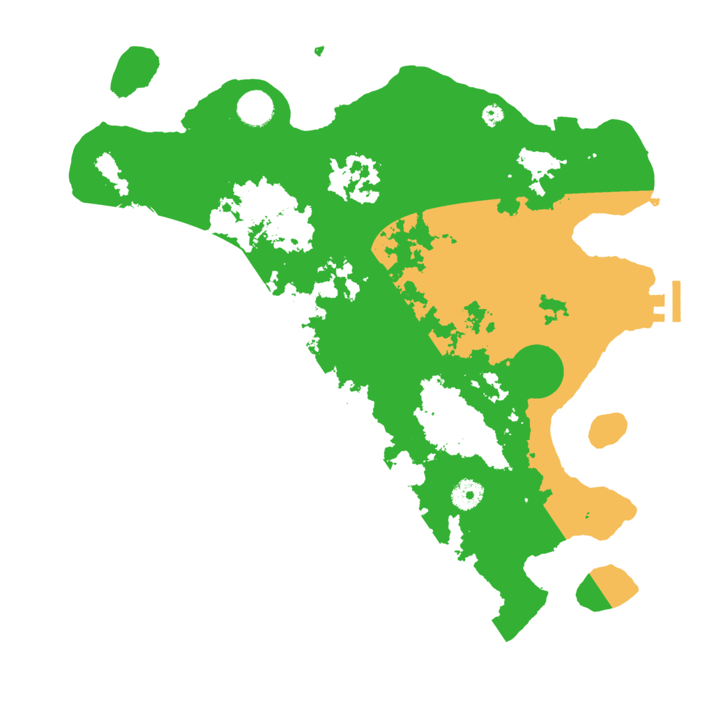 Biome Rust Map: Procedural Map, Size: 3500, Seed: 1247191124