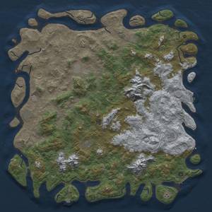 Thumbnail Rust Map: Procedural Map, Size: 6000, Seed: 794006853, 19 Monuments