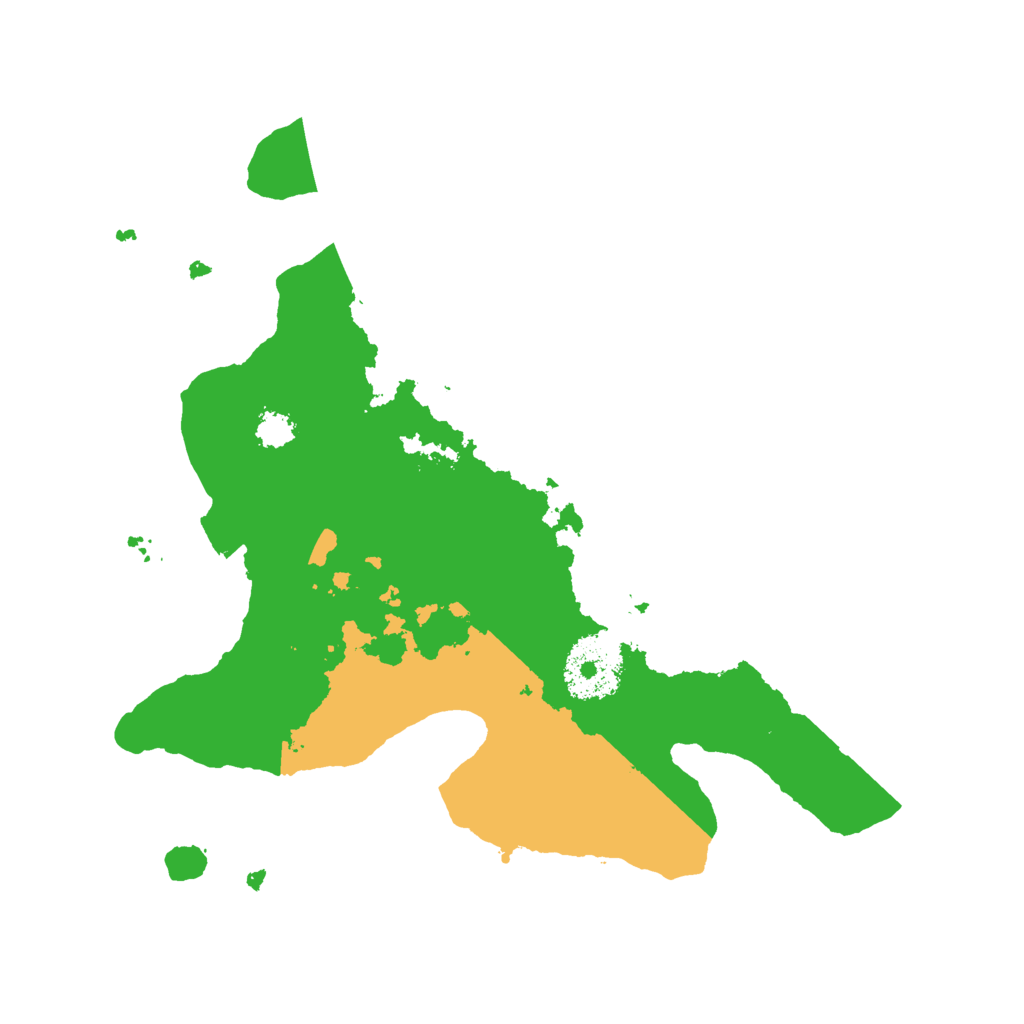 Biome Rust Map: Procedural Map, Size: 2500, Seed: 556343422